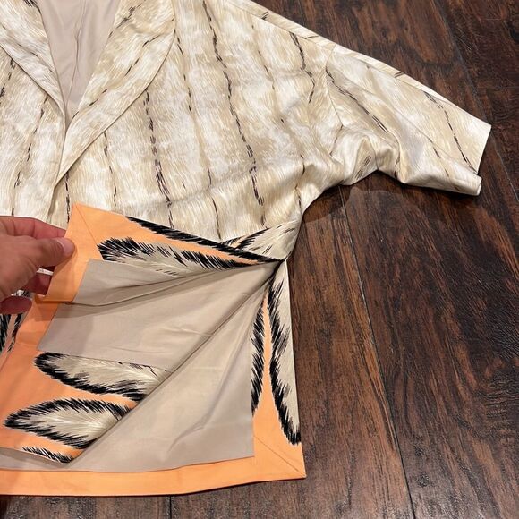 Shamask size 1 women’s size 6 open front cotton blazer with silk lining all over - Picture 11 of 11